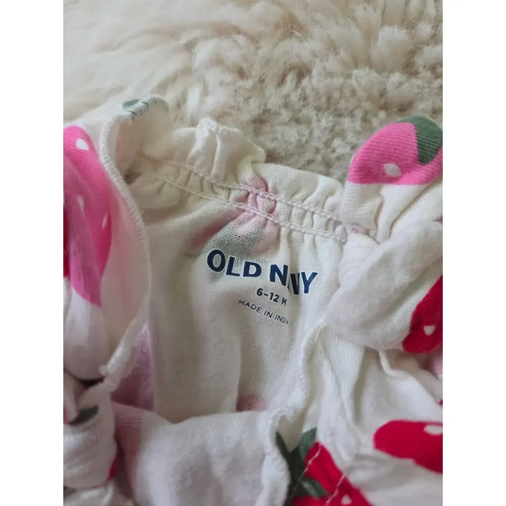 Old Navy Baby girl bundle Fruit Bubble and Crochet Dress 6-12M